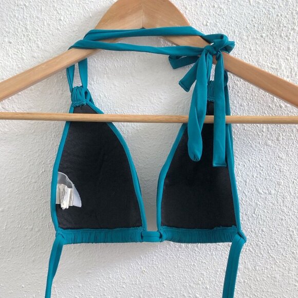 LA BLANCA Earth Goddess Halter Bikini Top Size 2 - Picture 3 of 8